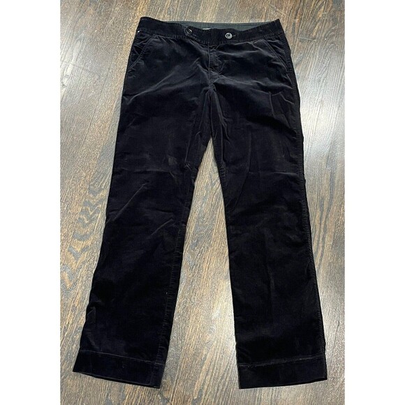 Eddie Bauer Pants Women’s 16 Tall 37x34 Velvet Black Stretch Soft Office Goth - Picture 1 of 10